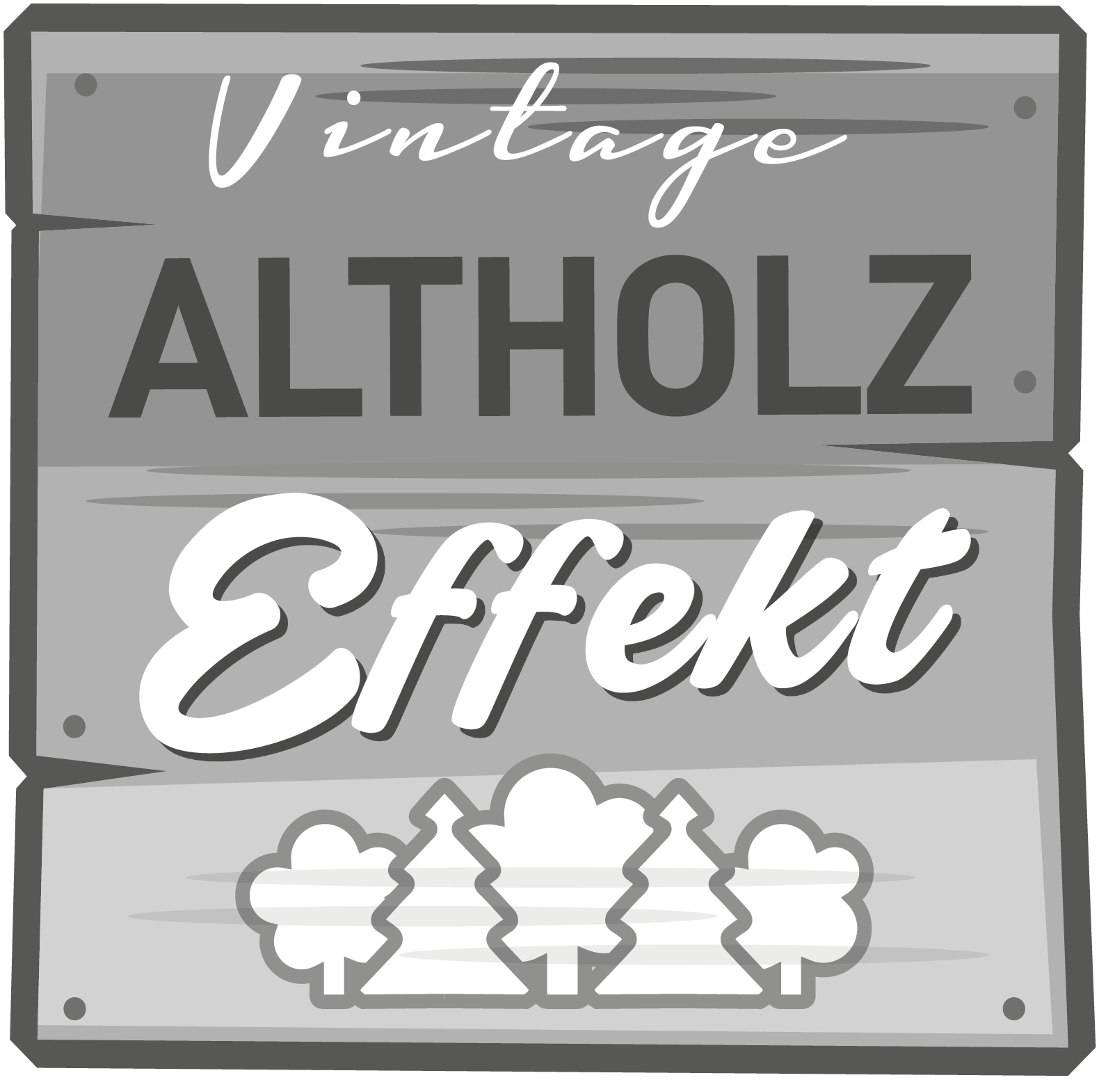 Vintage Altholzeffekt