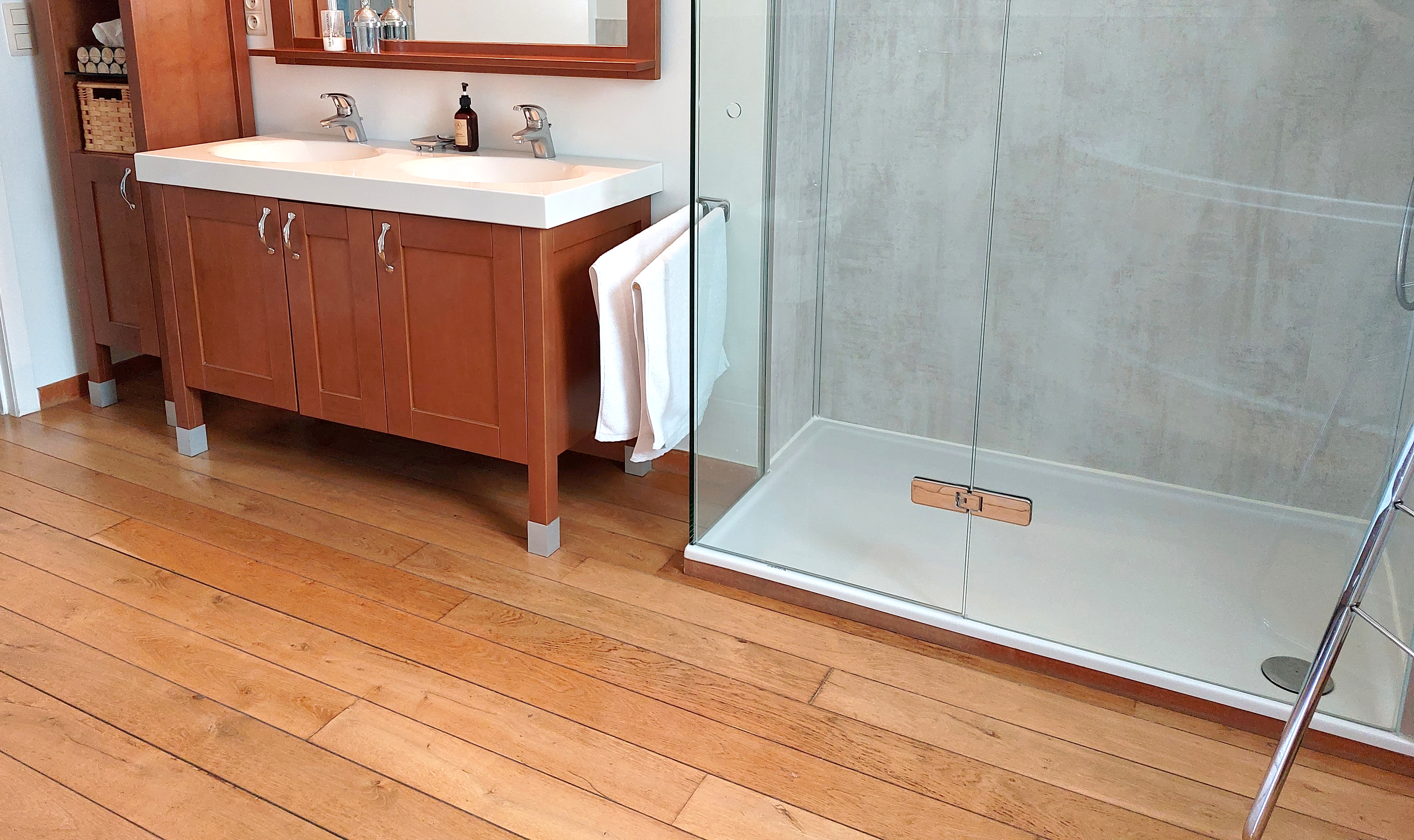 Holzdielen ölen im Bad Holzdielen ölen im Bad