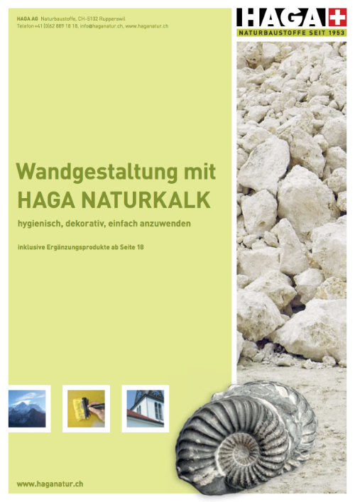 Prospekt Wandgestaltung mit HAGA Naturkalk